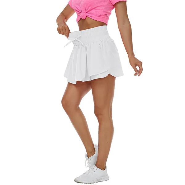 High waisted casual running shorts