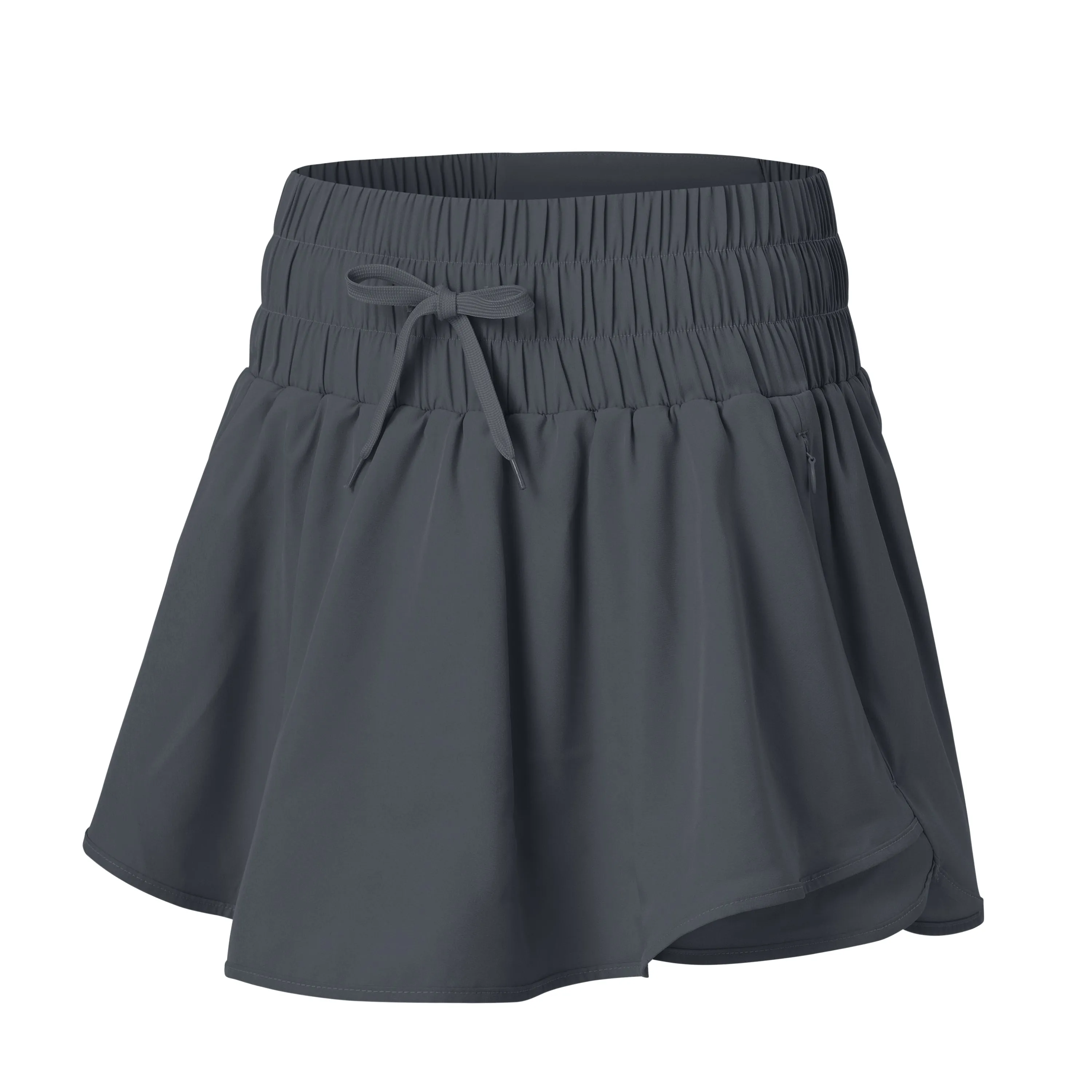 High waisted casual running shorts