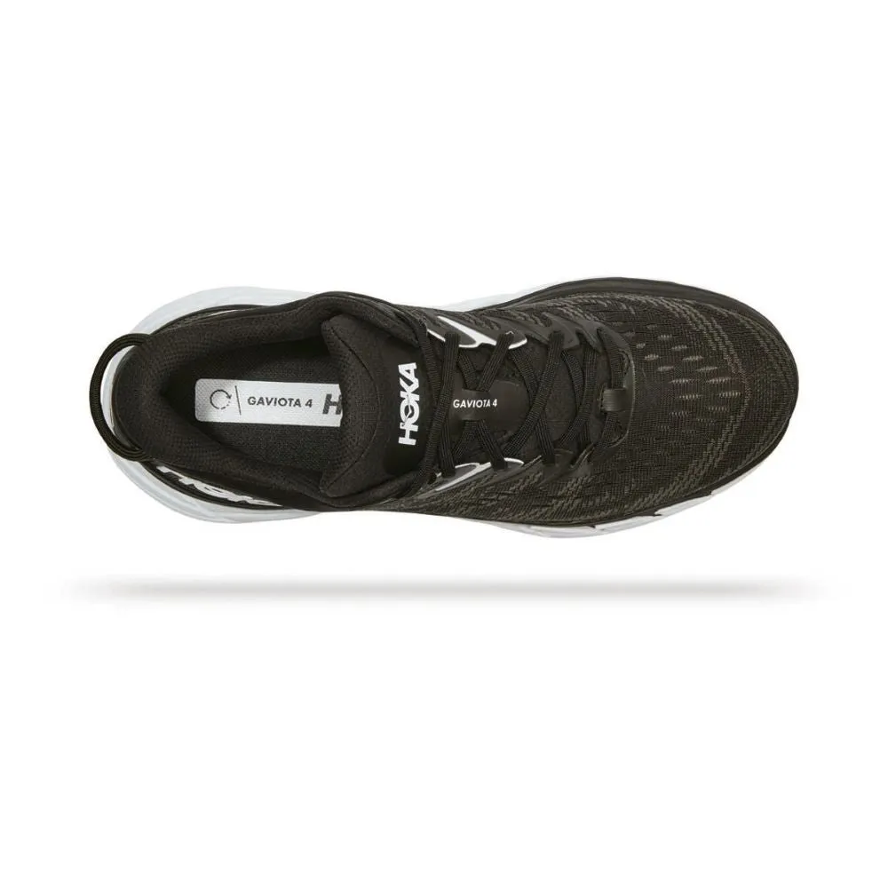 'HOKA' Women's Gaviota 4 - Black / White (Wide)