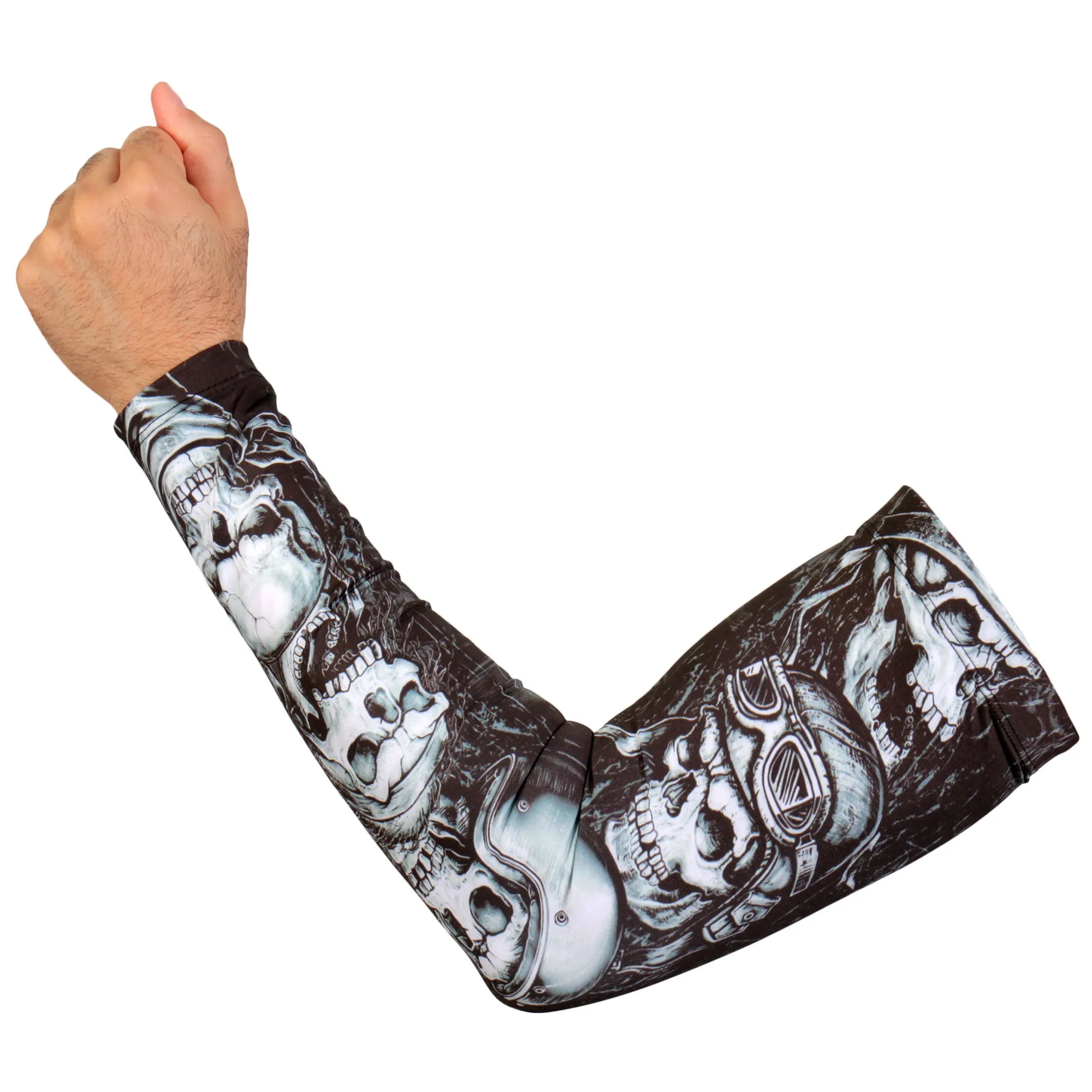 Hot Leathers ARM1004 Five Skulls Arm Sleeve