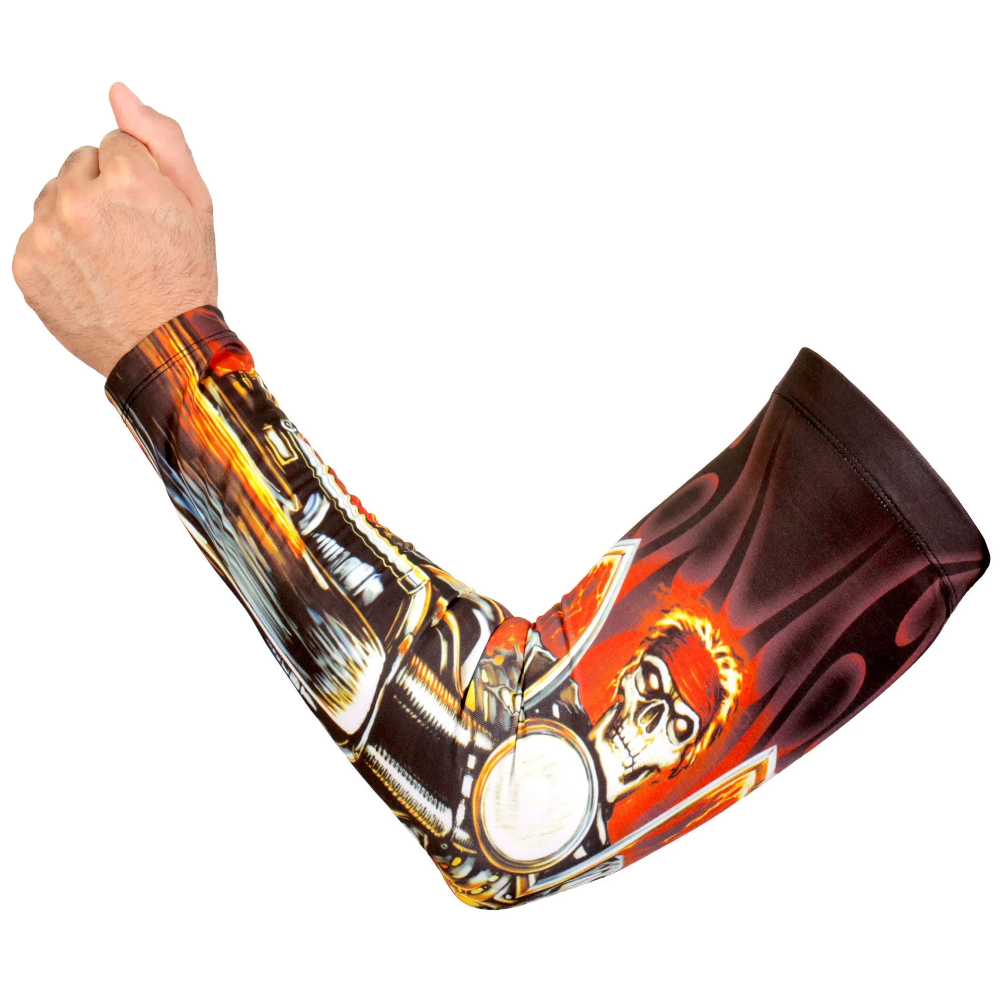 Hot Leathers ARM1016 Fire Biker Arm Sleeve