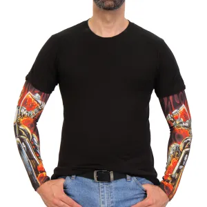 Hot Leathers ARM1016 Fire Biker Arm Sleeve