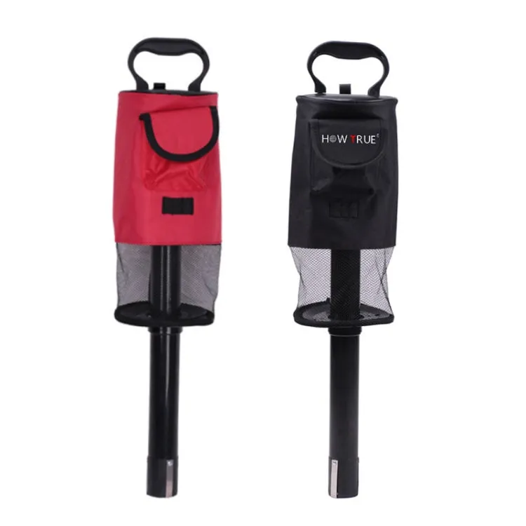 HOWTRUE Golf Detachable Standing Ball Picker(Red)