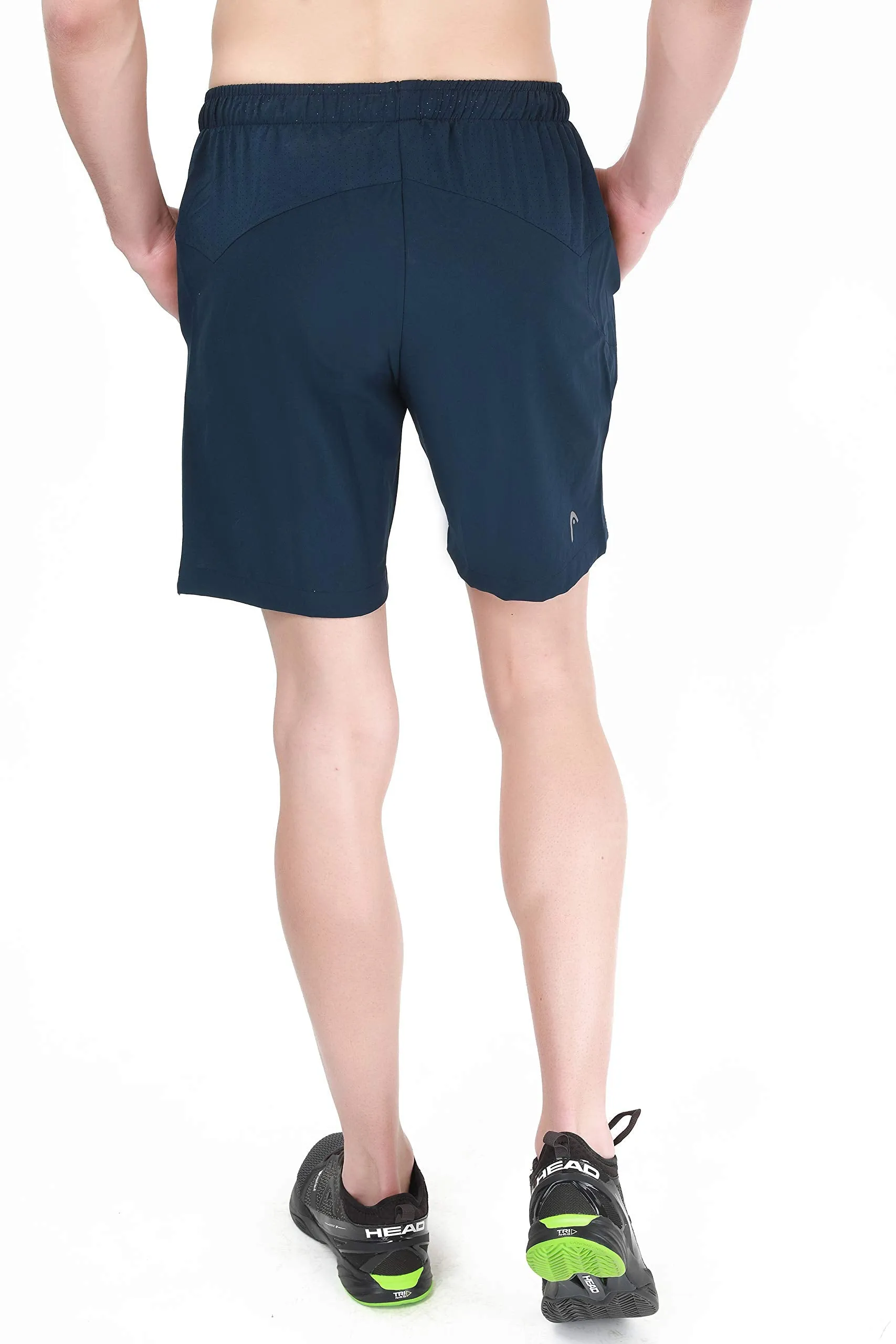 HPS-1087 Polyester Tennis Shorts for Mens | Size - Large | Colour - Dark Navy