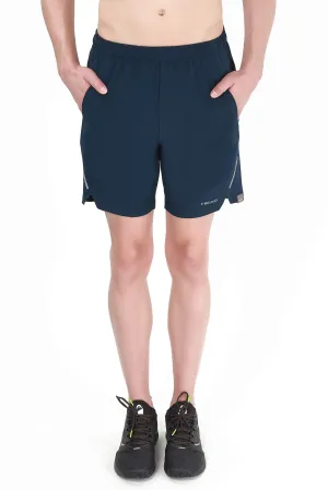 HPS-1087 Polyester Tennis Shorts for Mens | Size - Large | Colour - Dark Navy