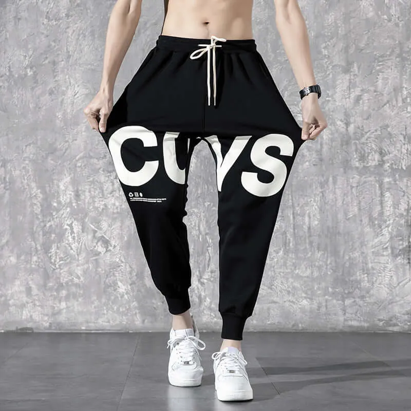 Ice silk sports bundles Summer nine pants men's loose Korean version of the trend weapon handsome straight stretch casual pants