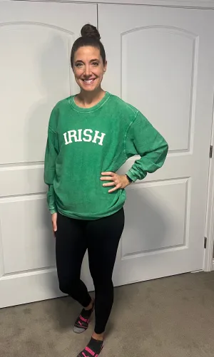 Irish corded sweatshirt