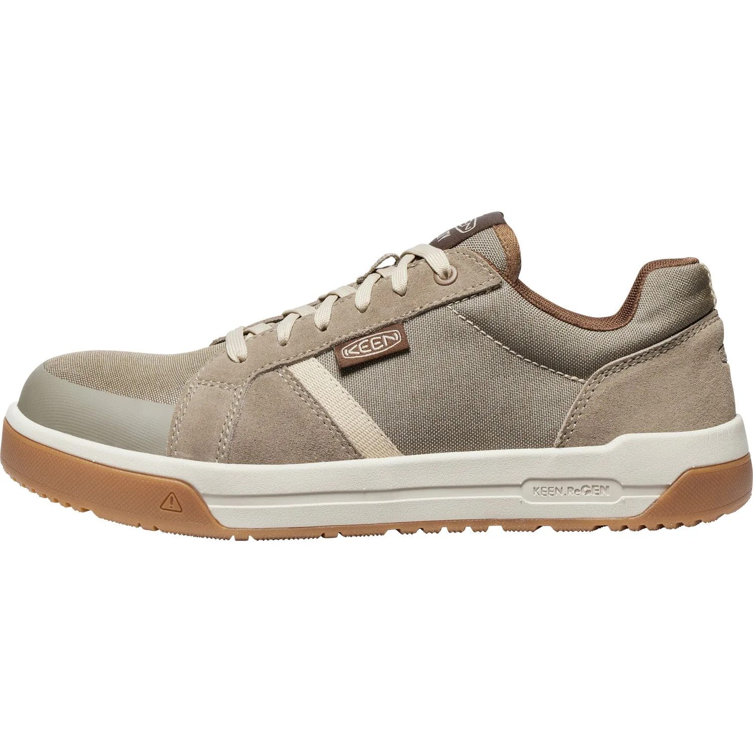 Keen Utility Mens Kenton CT Brindle/Gum Canvas Work Shoes