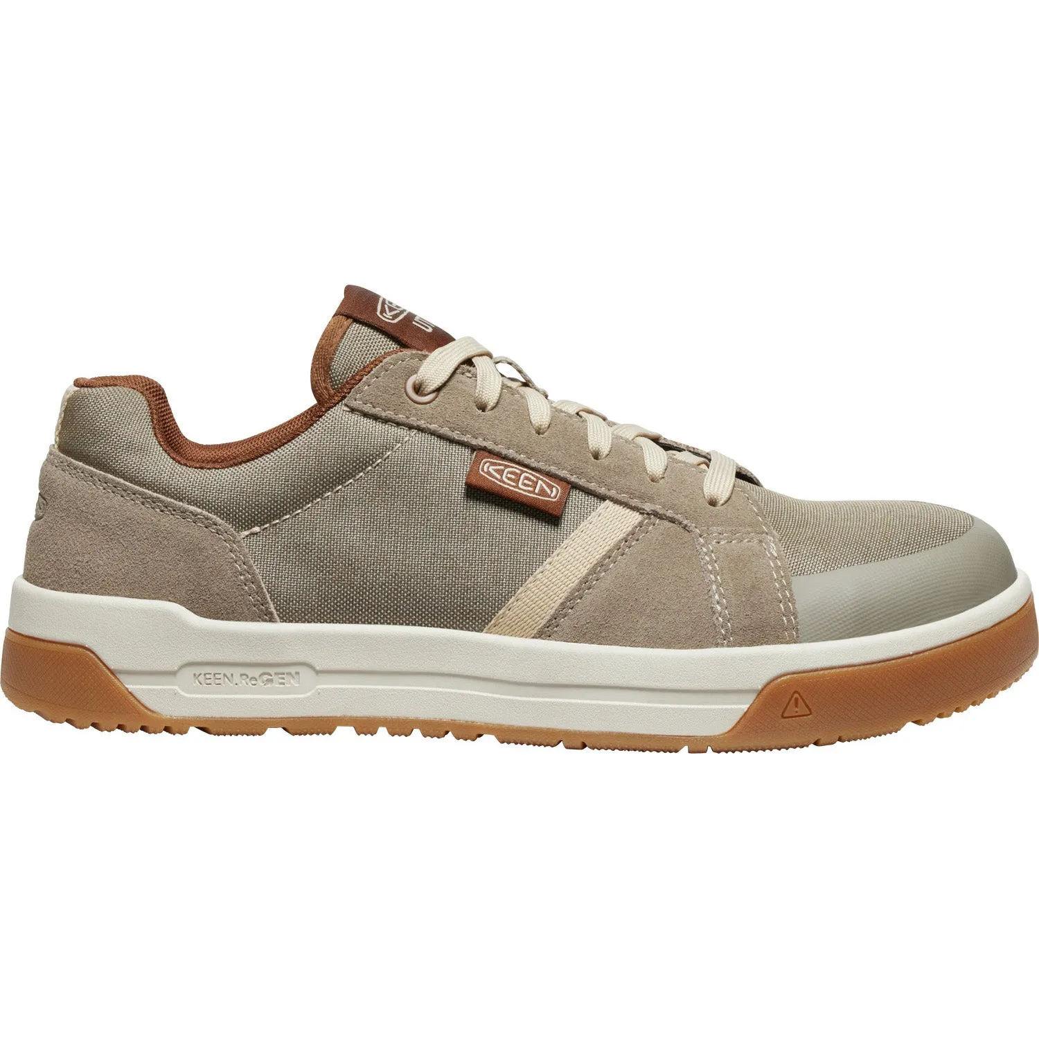 Keen Utility Mens Kenton CT Brindle/Gum Canvas Work Shoes