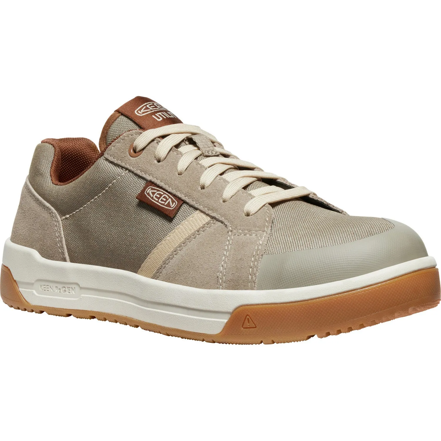 Keen Utility Mens Kenton CT Brindle/Gum Canvas Work Shoes