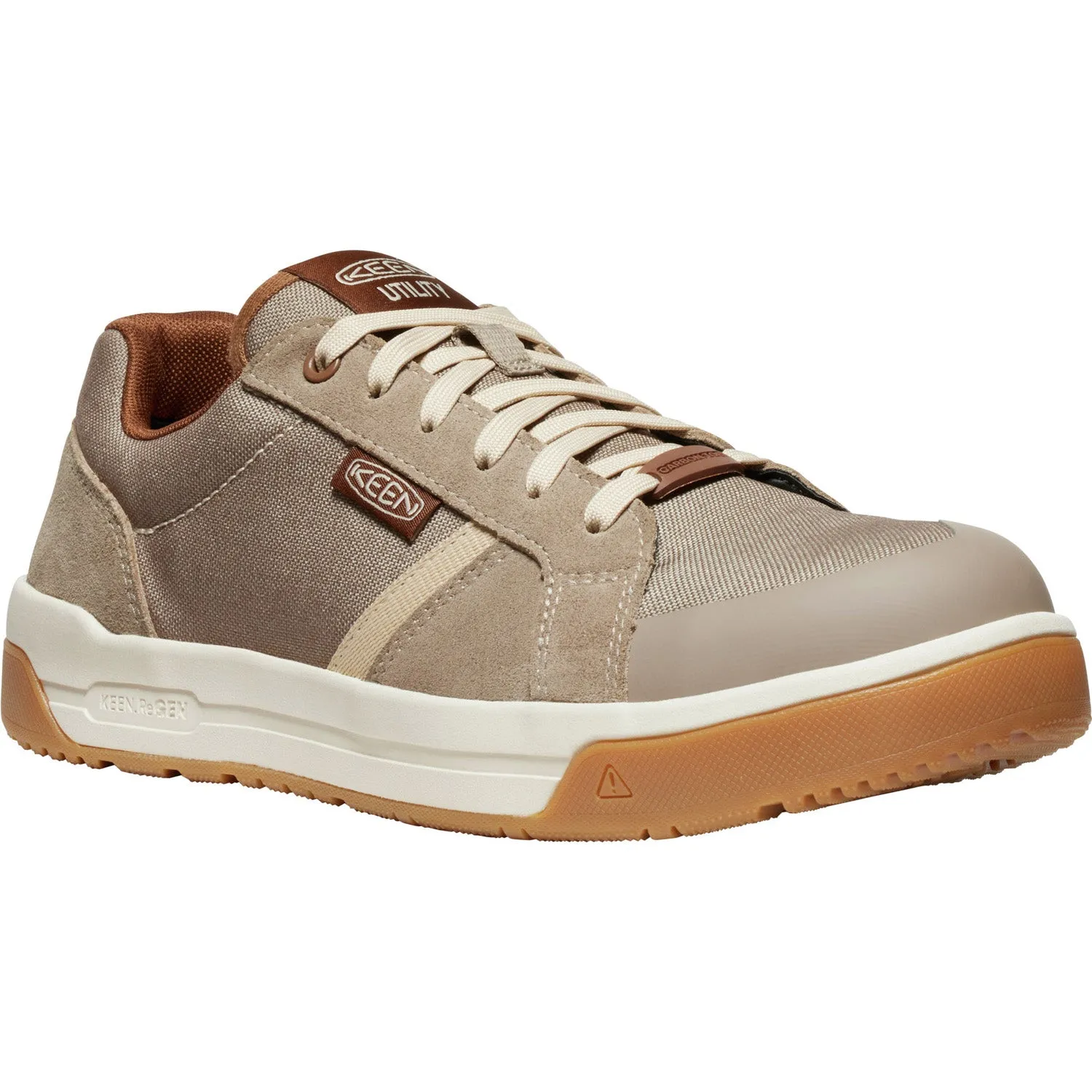 Keen Utility Mens Kenton CT Brindle/Gum Canvas Work Shoes