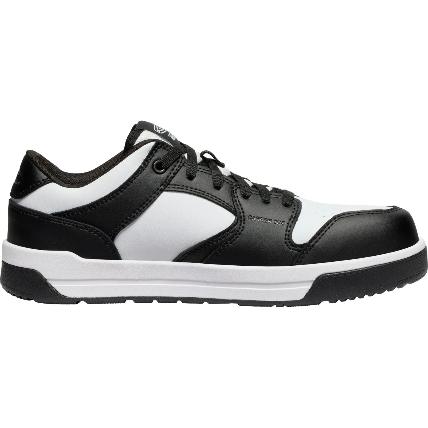 Keen Utility Mens Overton CT Star White/Black Leather Work Shoes