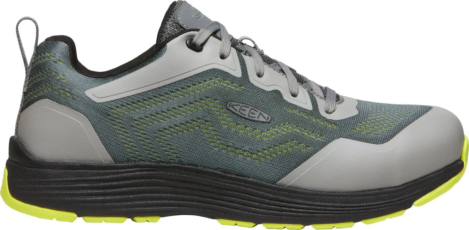 Keen Utility Mens Sparta II ESD Steel Grey/Evening Primrose Mesh Work Shoes