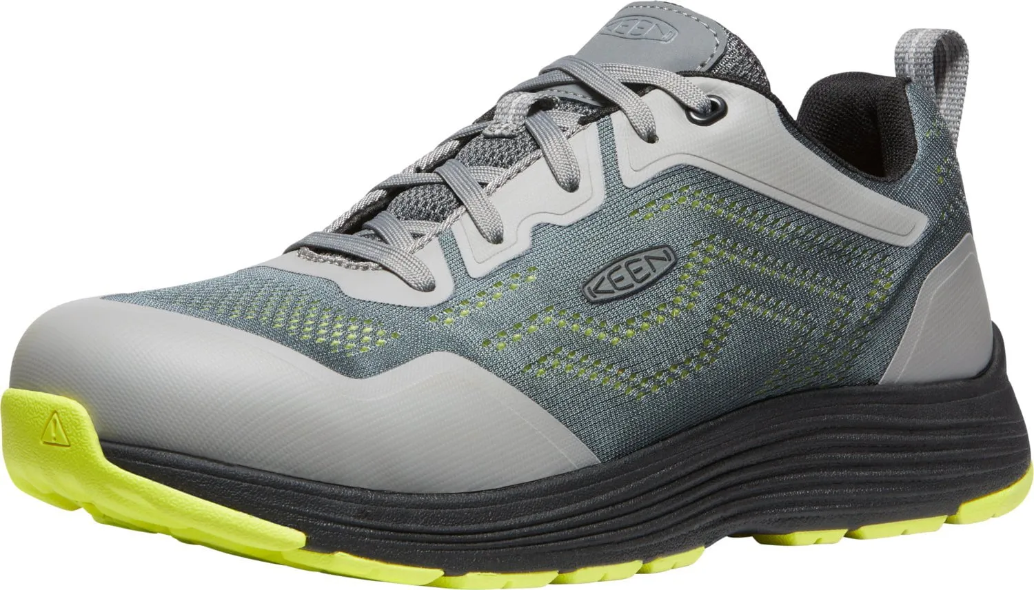 Keen Utility Mens Sparta II ESD Steel Grey/Evening Primrose Mesh Work Shoes