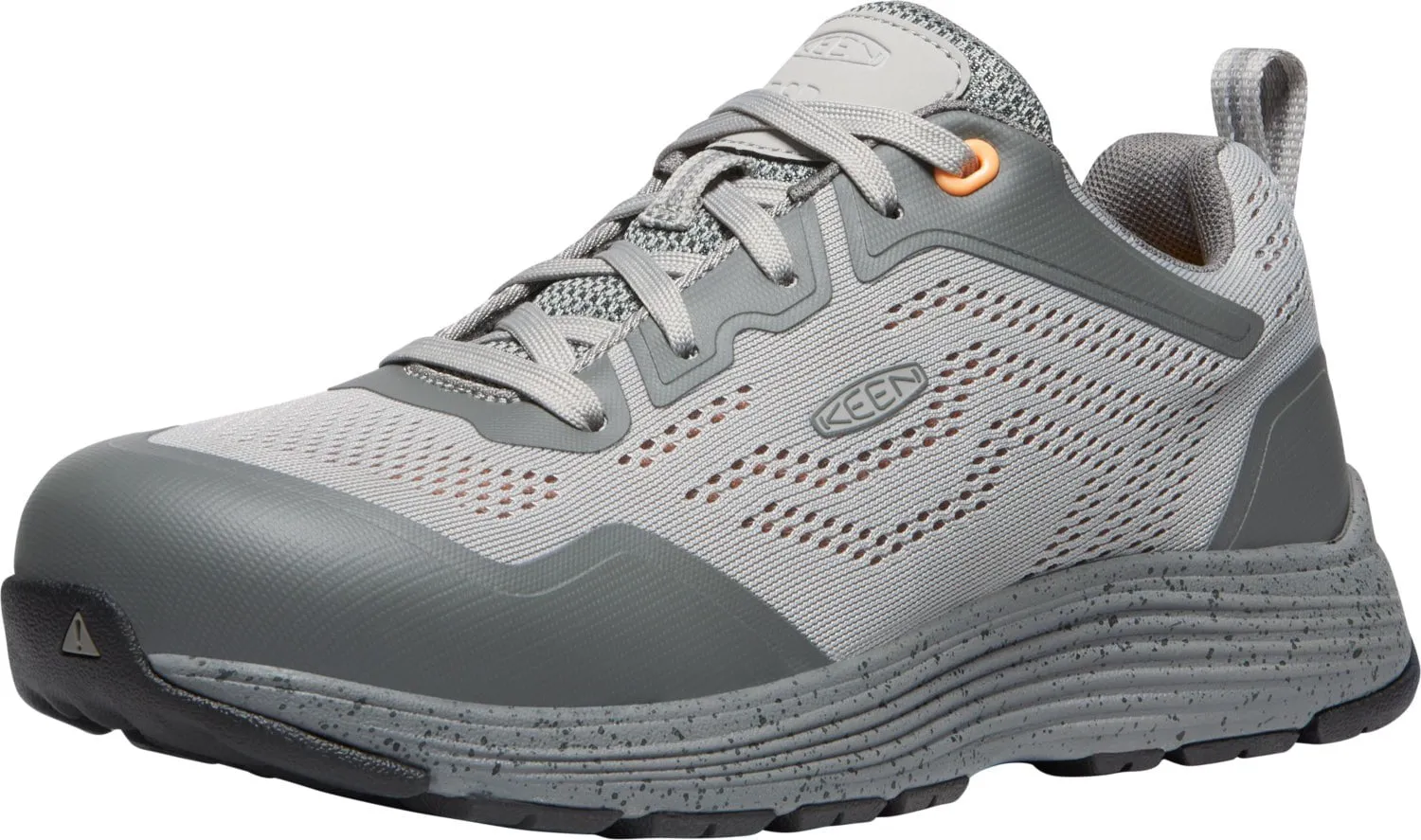 Keen Utility Womens Sparta II ESD Drizzle/Papaya Mesh Work Shoes