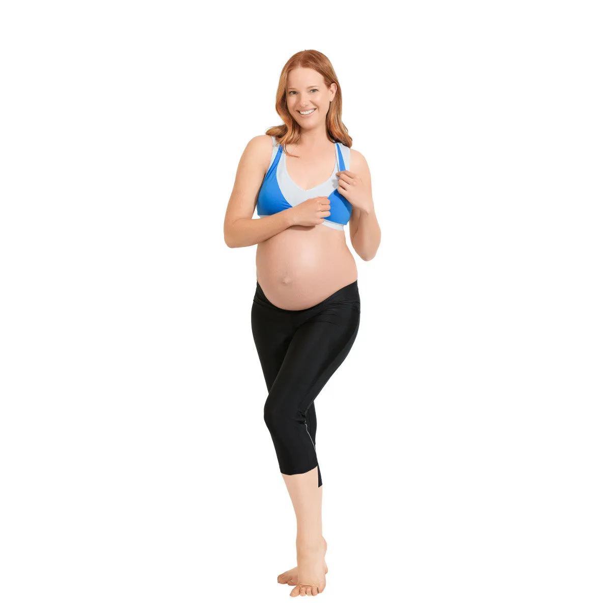 Lotus Blue Yoga Nursing Breast Pump Bra - Cake