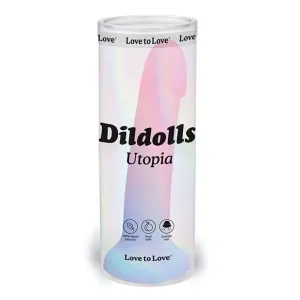 Love to Love Dildolls Utopia 7 in. Silicone Dildo Gradient Pastels