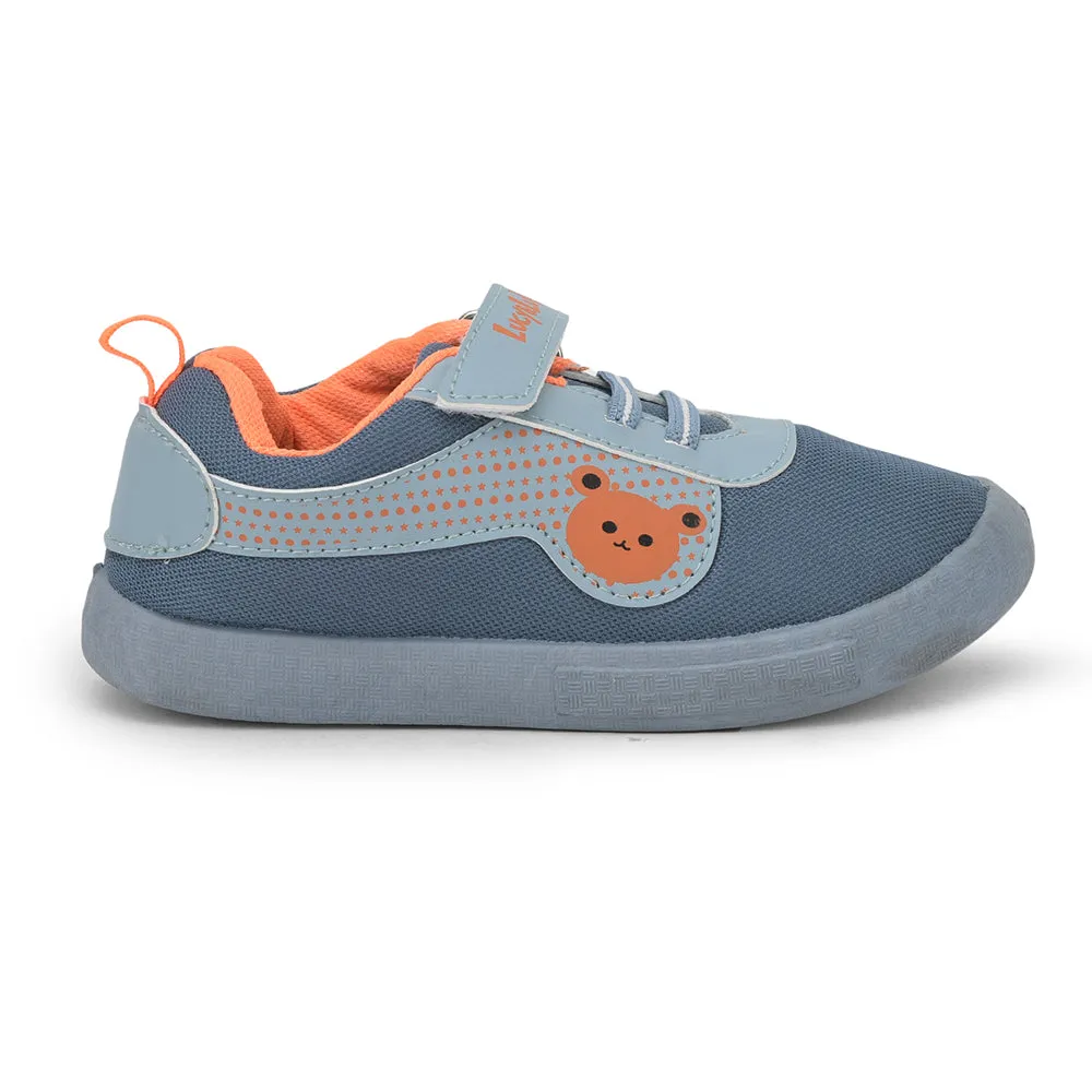 Lucy & Luke (Blue) Casual Non Lacing Shoes For Kids BASTIAN-2M By Liberty