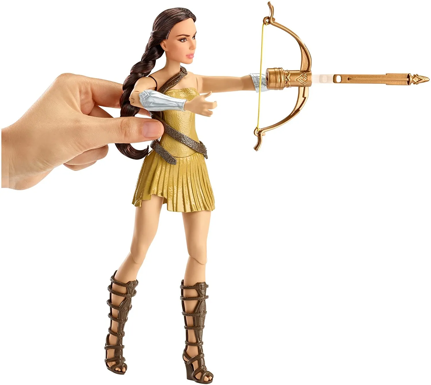 Mattel DC Wonder Woman Bow-Wielding - Deluxe Fashion Action Figure Playset - Feature Bow-Wielding Arrows, Shoes and More,12" Doll