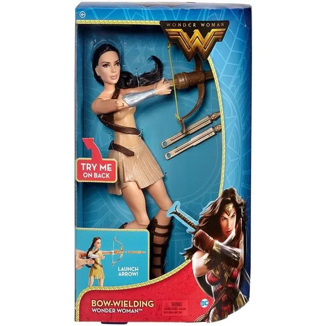 Mattel DC Wonder Woman Bow-Wielding - Deluxe Fashion Action Figure Playset - Feature Bow-Wielding Arrows, Shoes and More,12" Doll