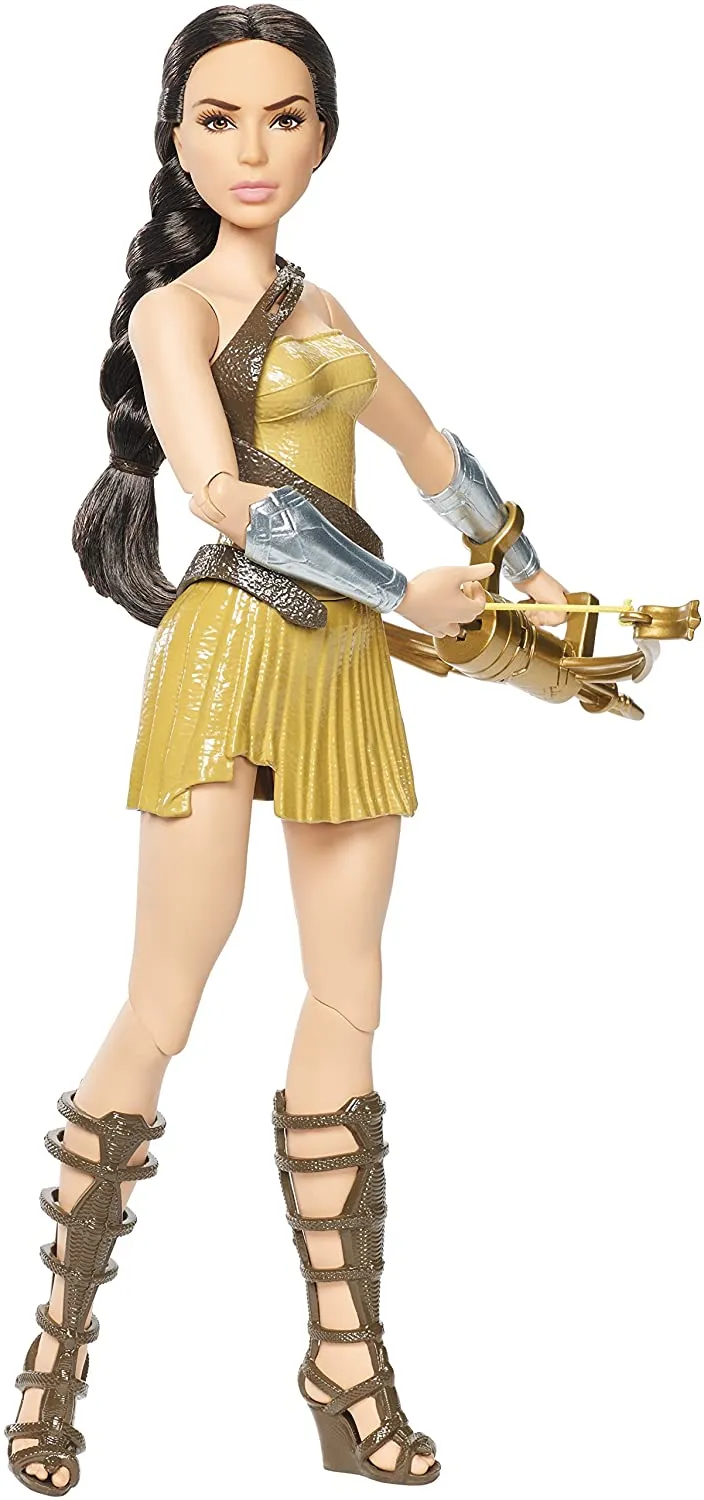 Mattel DC Wonder Woman Bow-Wielding - Deluxe Fashion Action Figure Playset - Feature Bow-Wielding Arrows, Shoes and More,12" Doll