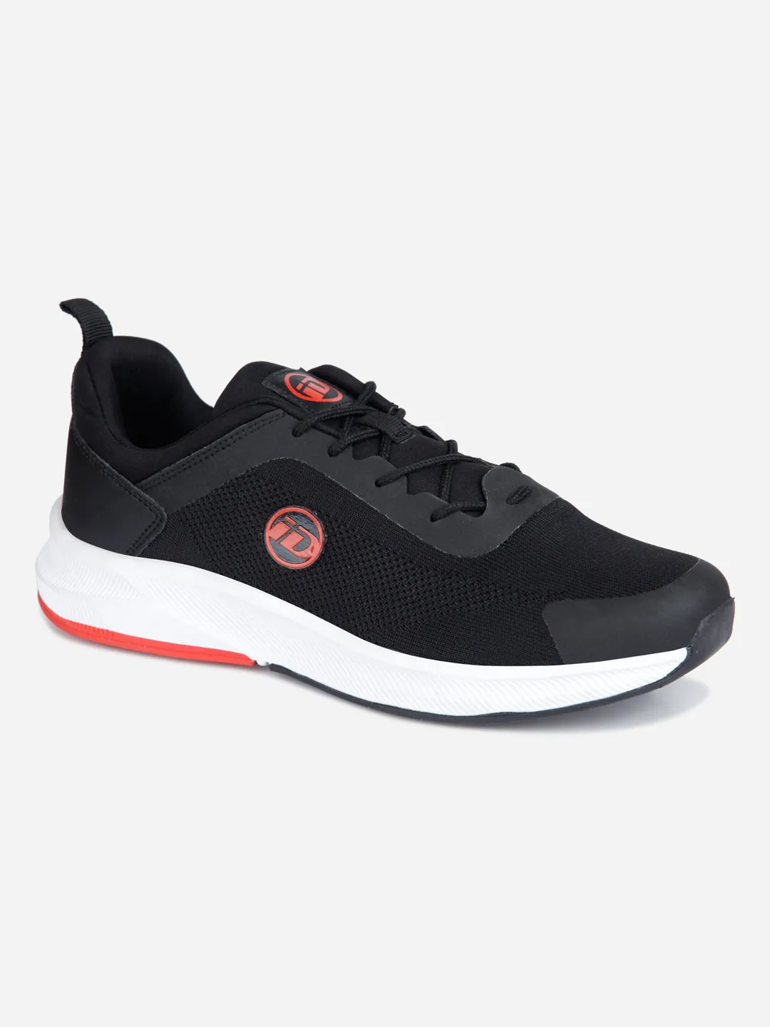 Men's Black Lace Up Sneaker (ID7519)