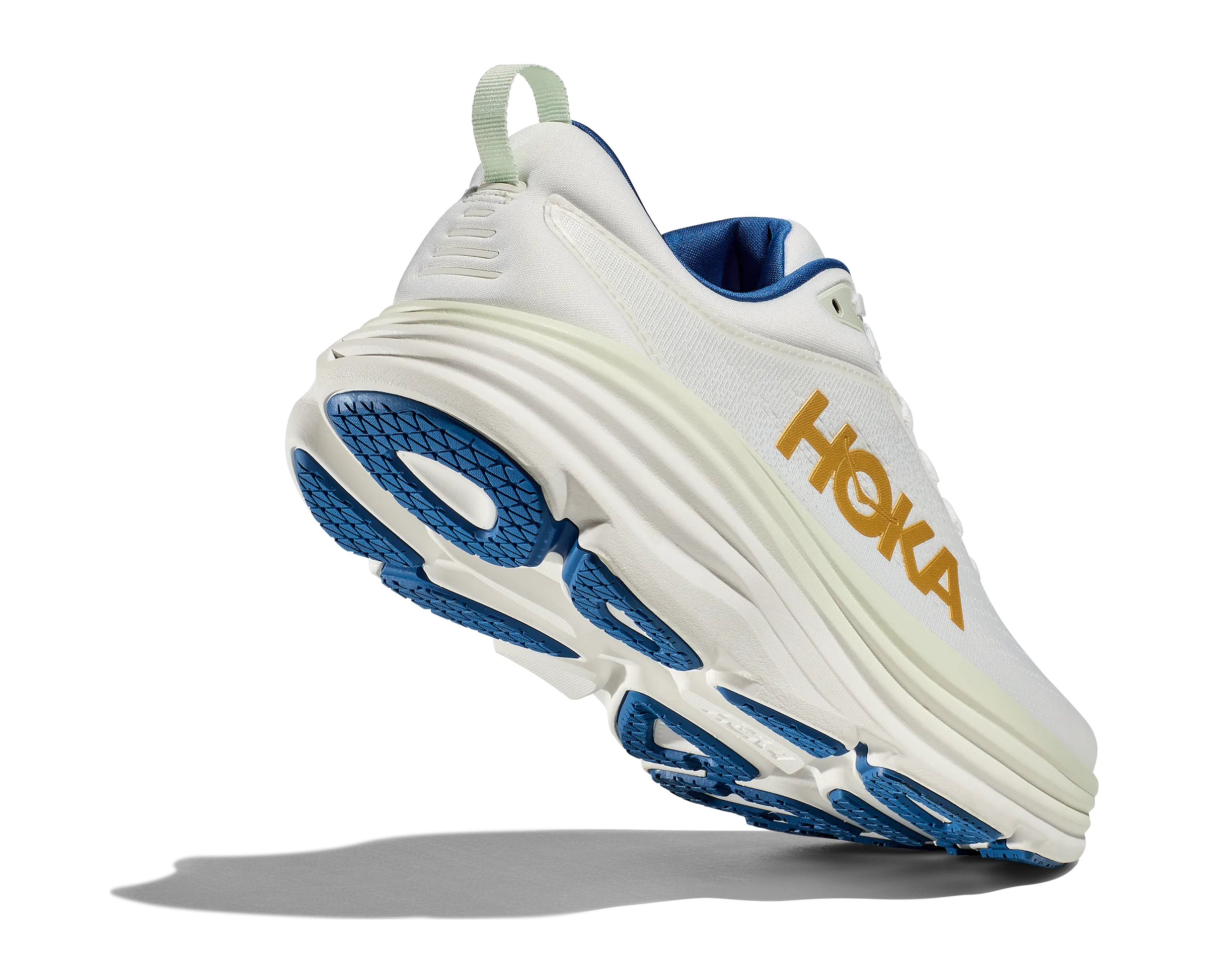 Men's HOKA Bondi 8 Running Shoe in Frost / Gold