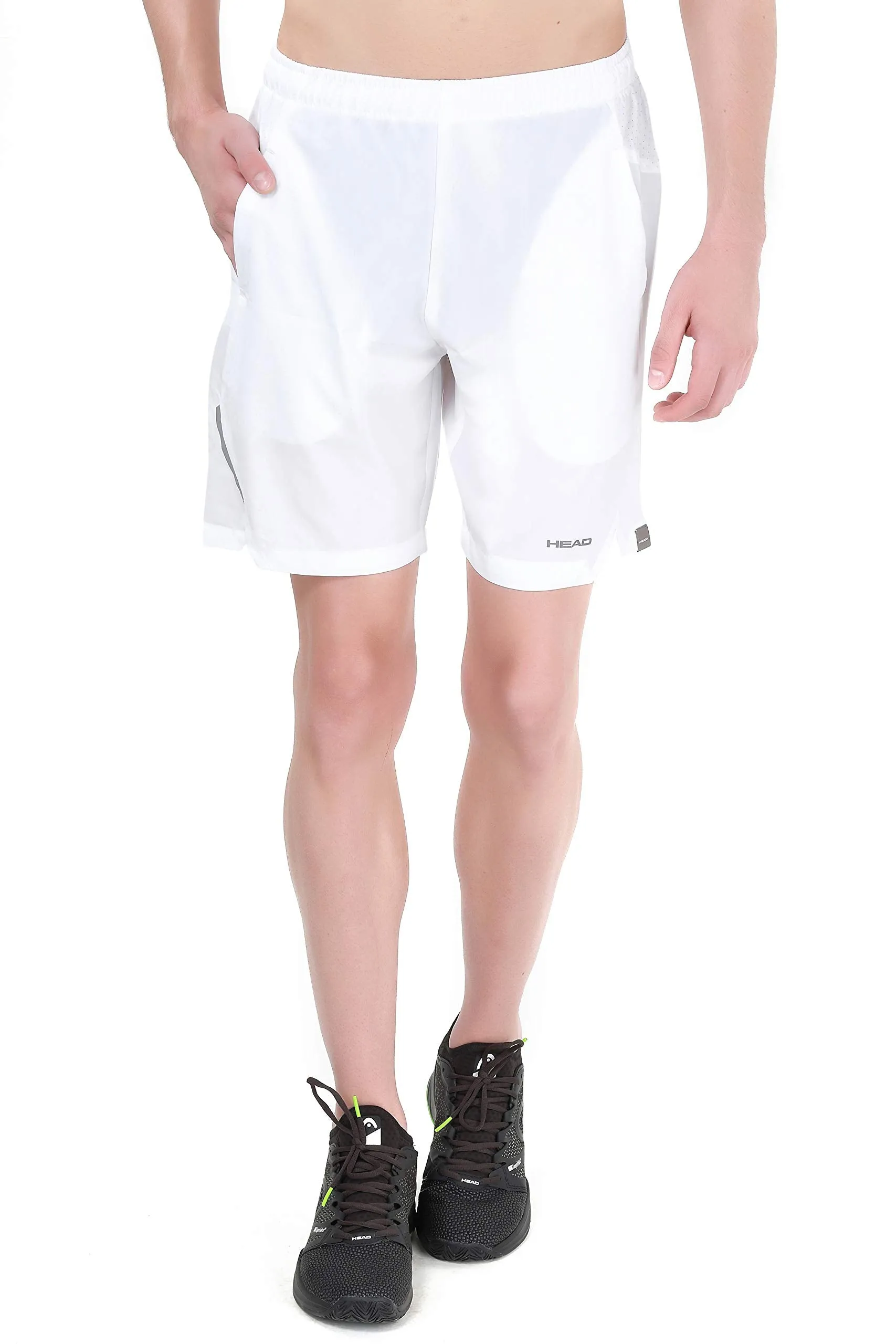 Men's Tennis Shorts (HPS-1085_White_L)