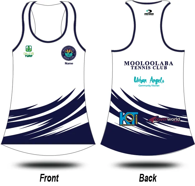 Mooloolaba Tennis Club - Player's Racer Singlet (White)