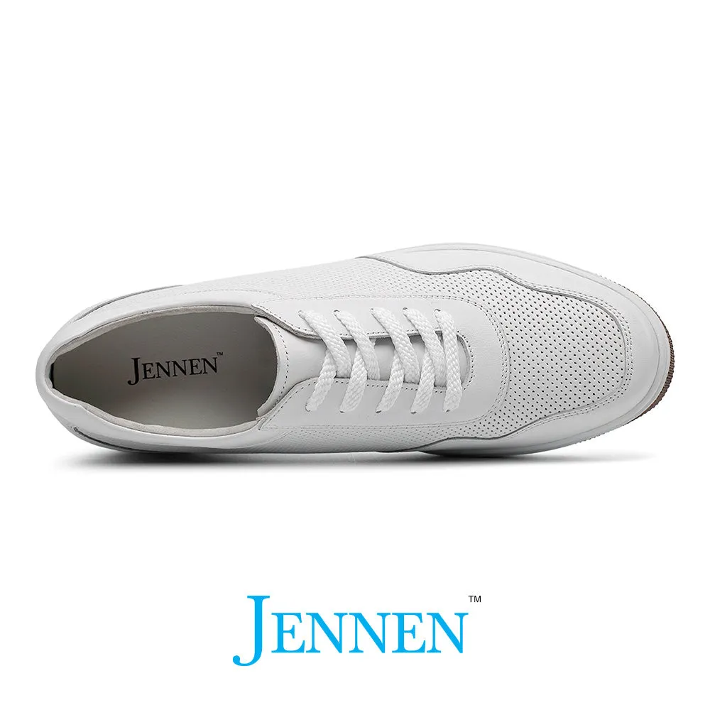 Mr. Nadal 6cm | 2.4 inches Taller White Classic Leather Sneakers