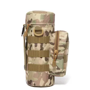 Outdoor Tactical Water Bottle Bag Military Fan Camouflage Outdoor Travel Hiking Climbing Accessory Bag