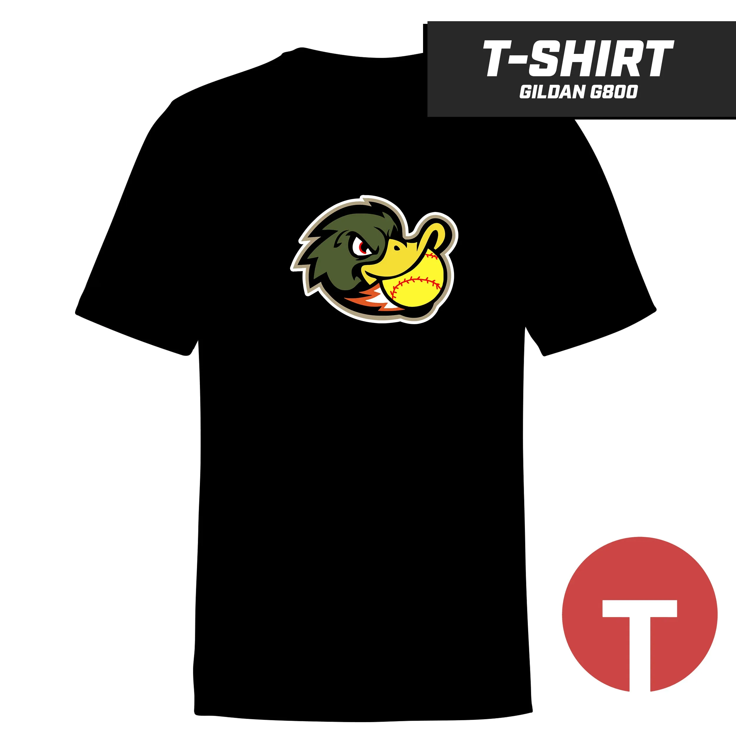 Quackers Softball - T-Shirt Gildan G800