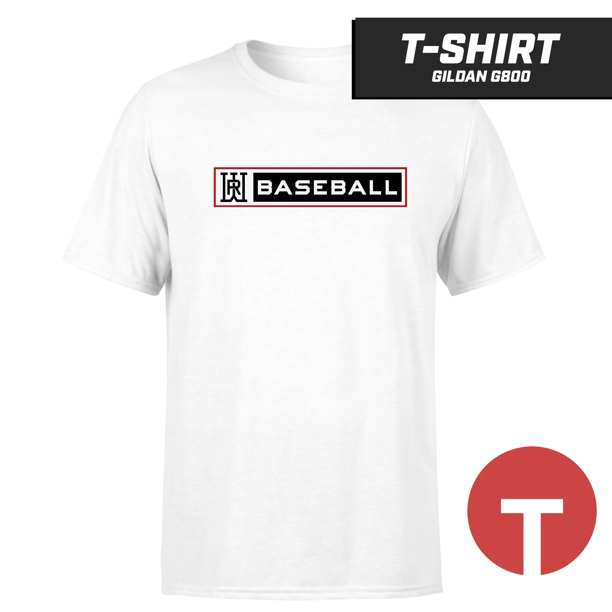 Rapids Baseball - T-Shirt Gildan G800 - LOGO 1