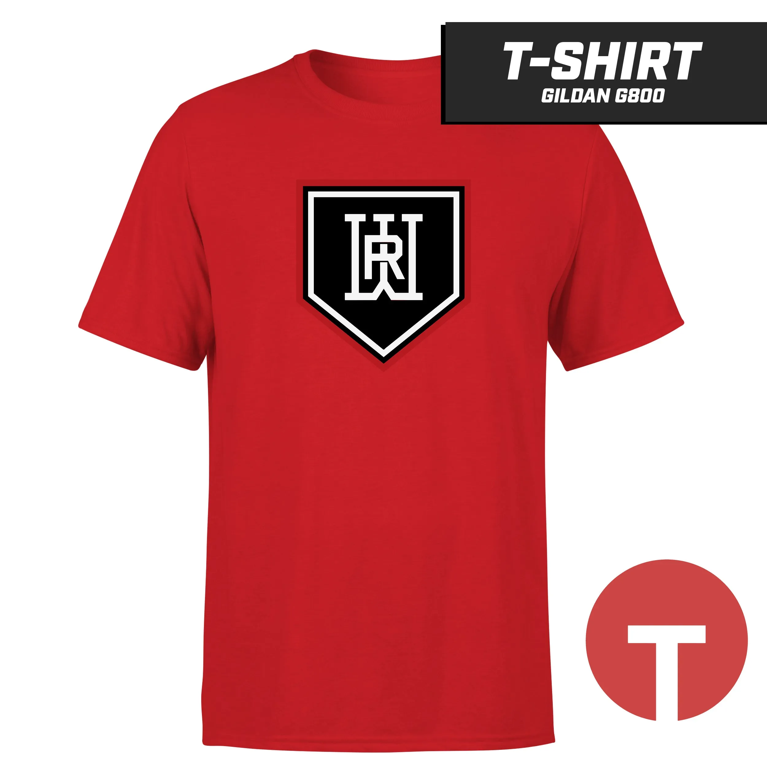 Rapids Baseball - T-Shirt Gildan G800 - LOGO 5