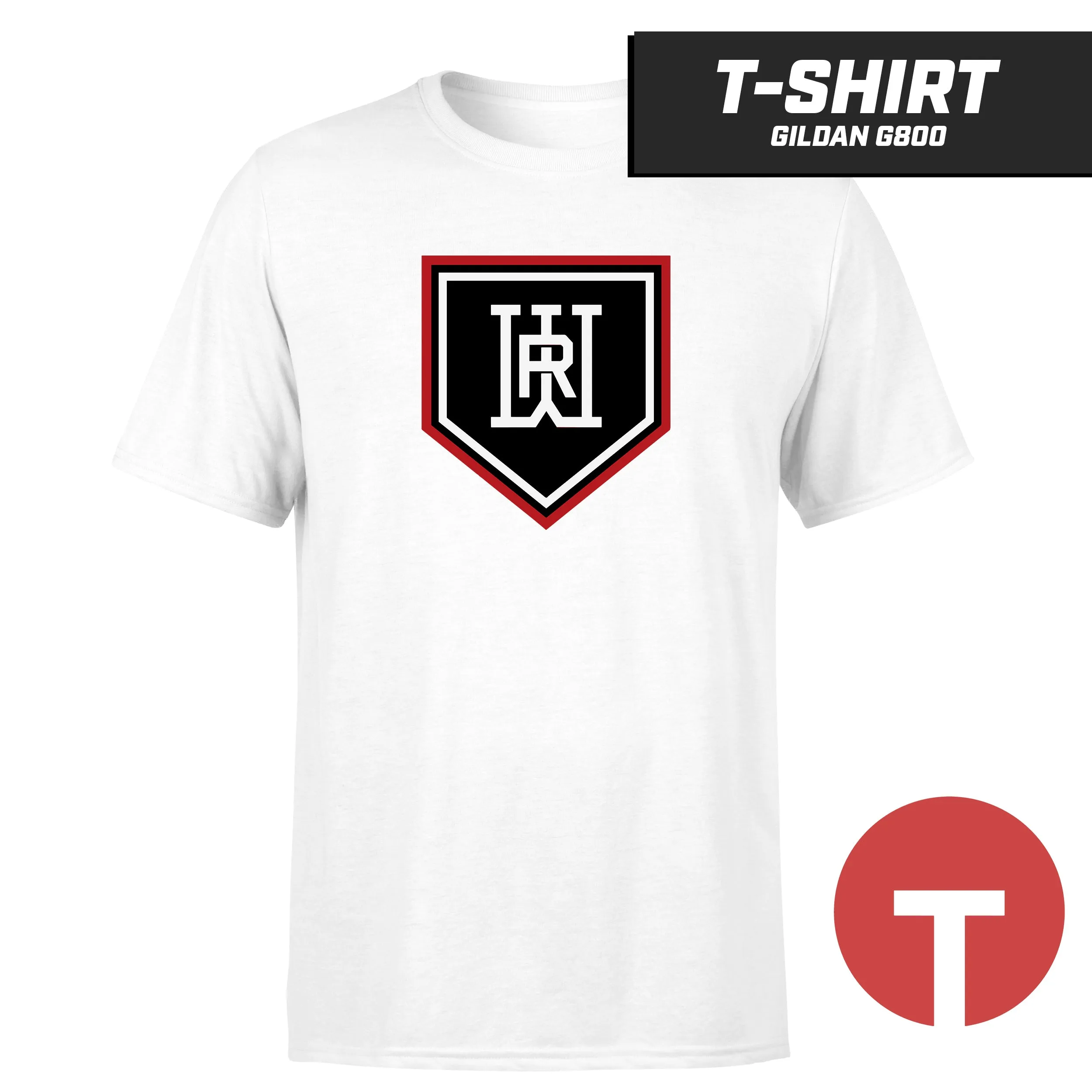 Rapids Baseball - T-Shirt Gildan G800 - LOGO 5