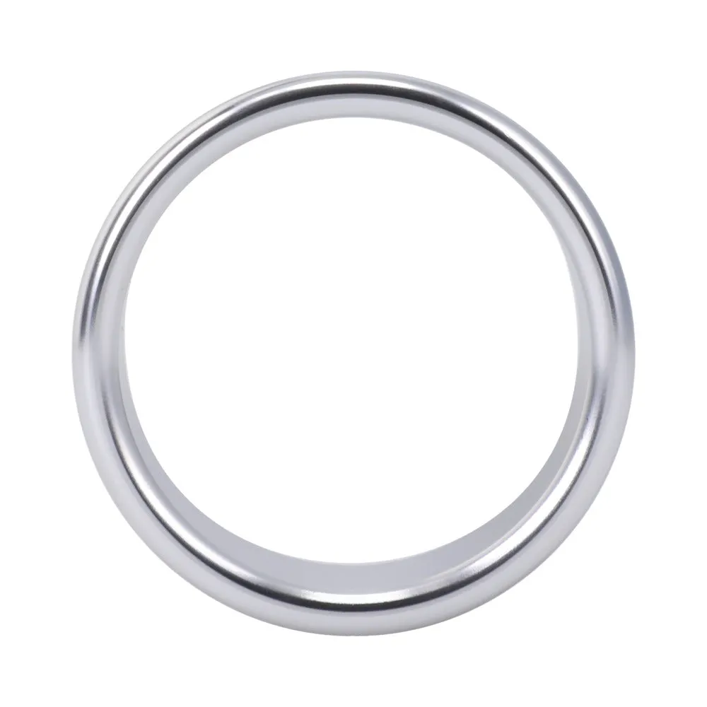 Rock Solid Brushed Alloy Large (1.75in X .75in) Silver