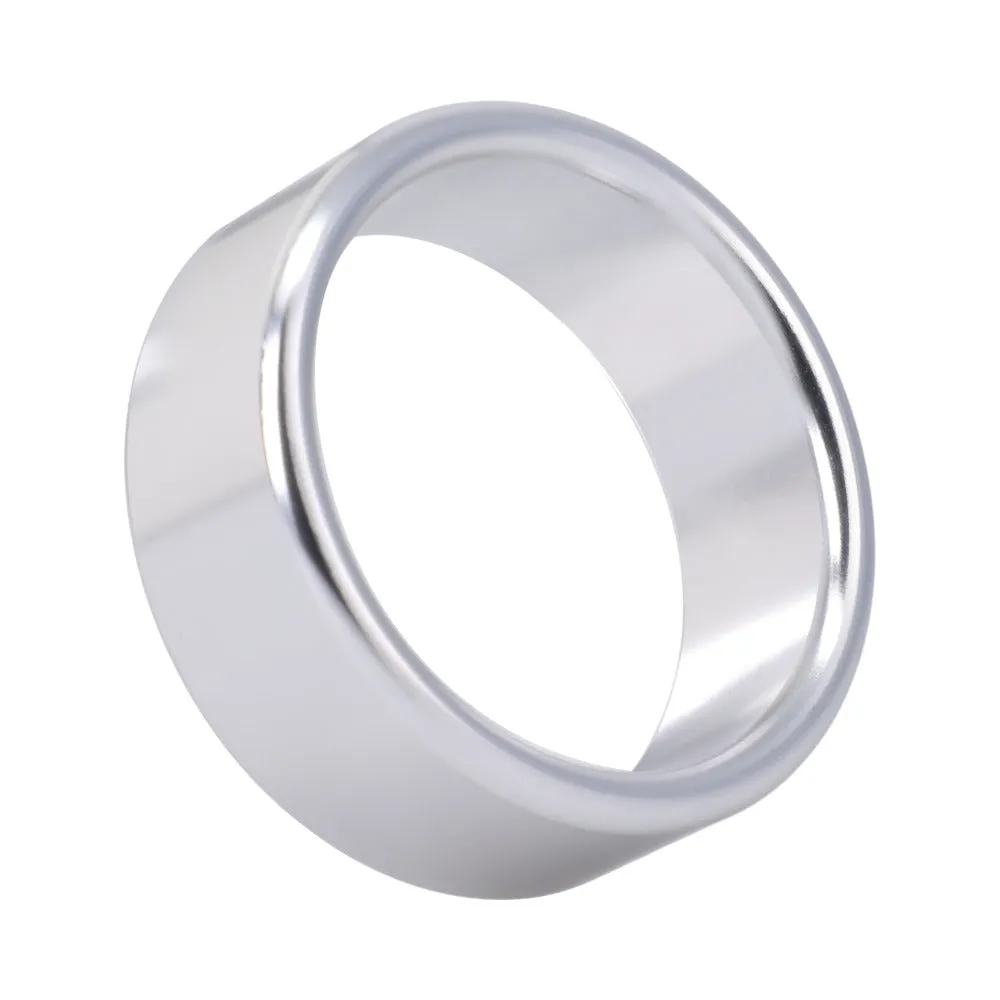 Rock Solid Brushed Alloy Large (1.75in X .75in) Silver