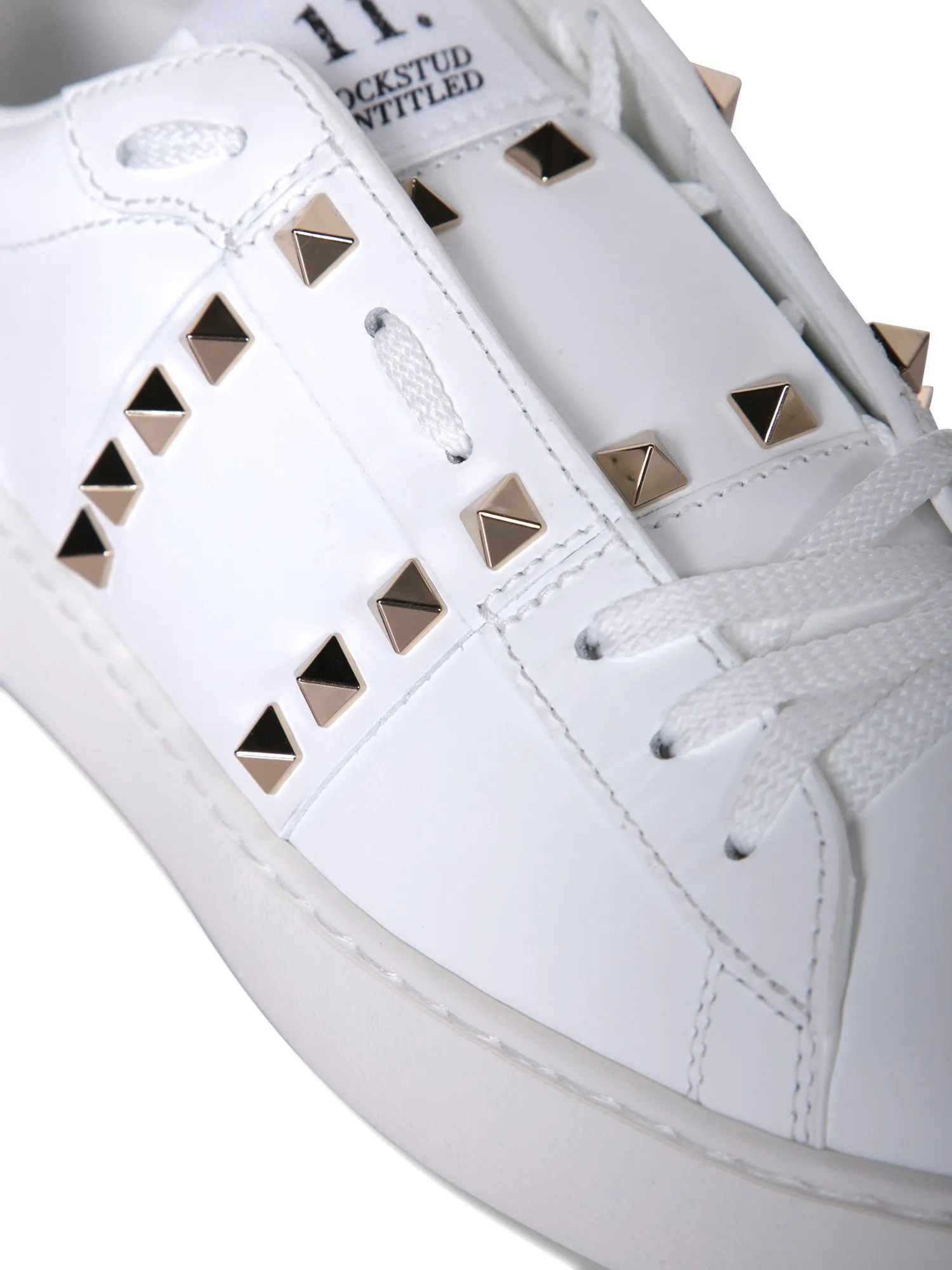 Rockstud untitled white sneakers