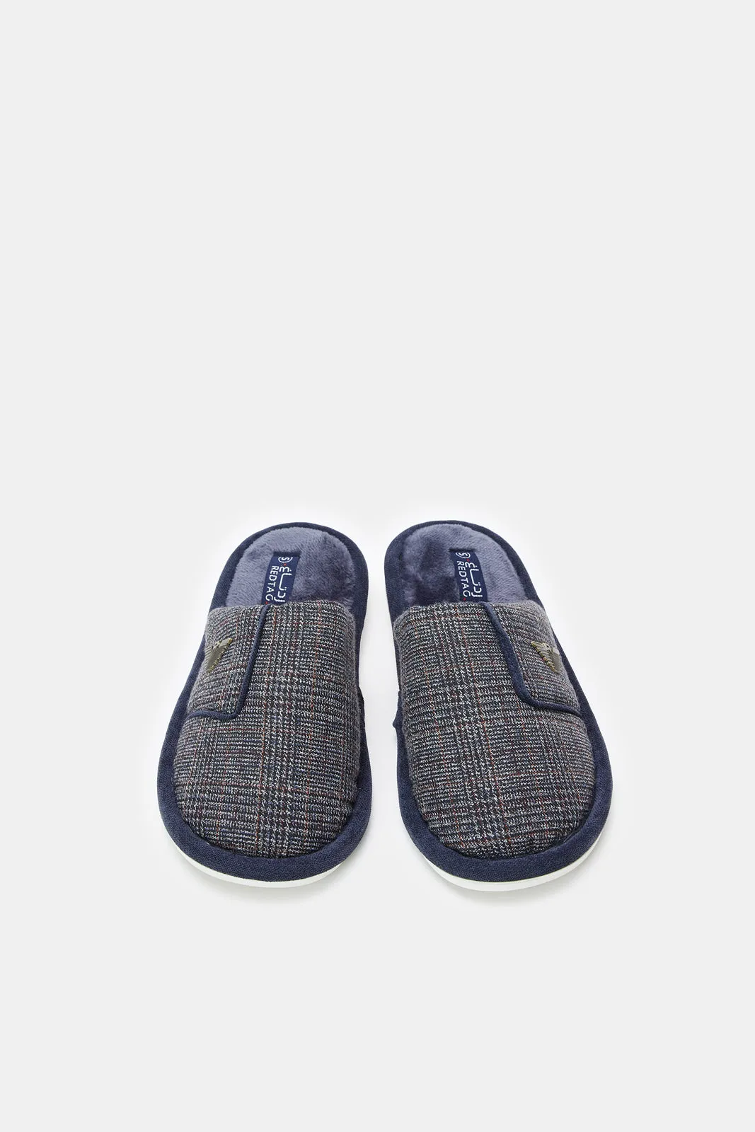 Senior Boys Navy Mule Slippers