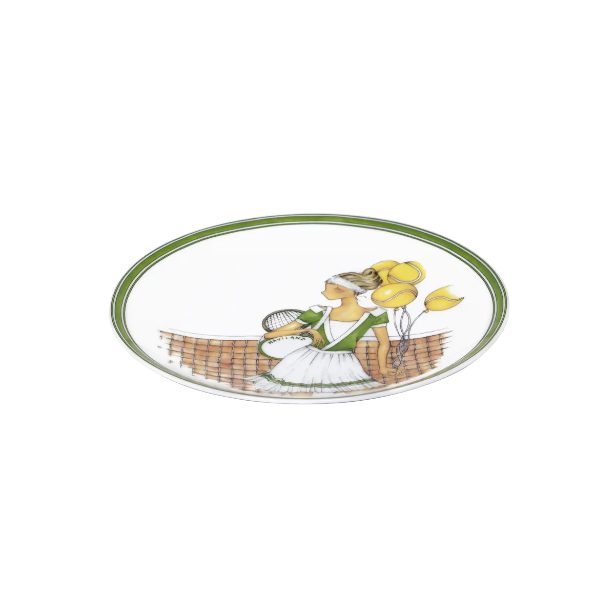 Set of 2 Dessert Plates LES WEEKENDS DE MLLE TENNIS