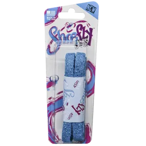 ShoeFlys ® Fashion Laces | Neon Blue Sparkle