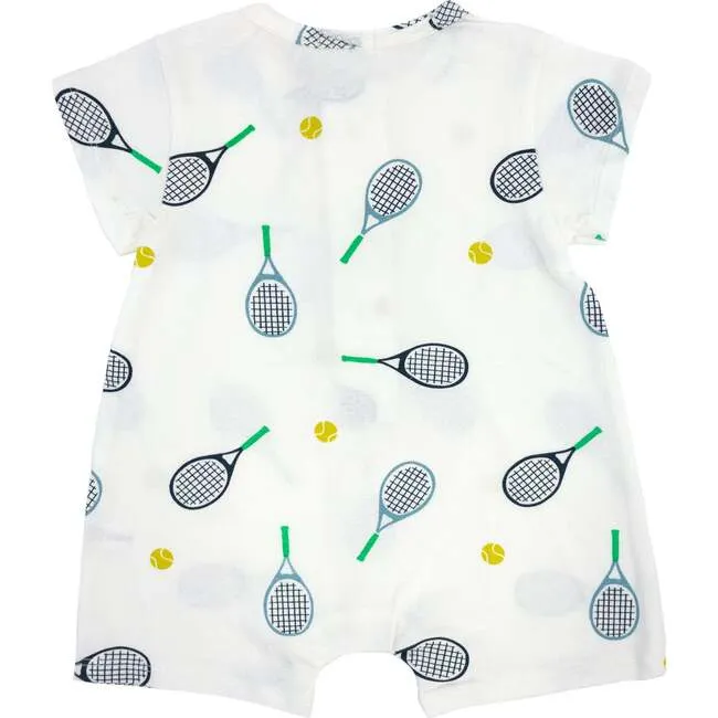 Short Sleeve Romper - Tennis