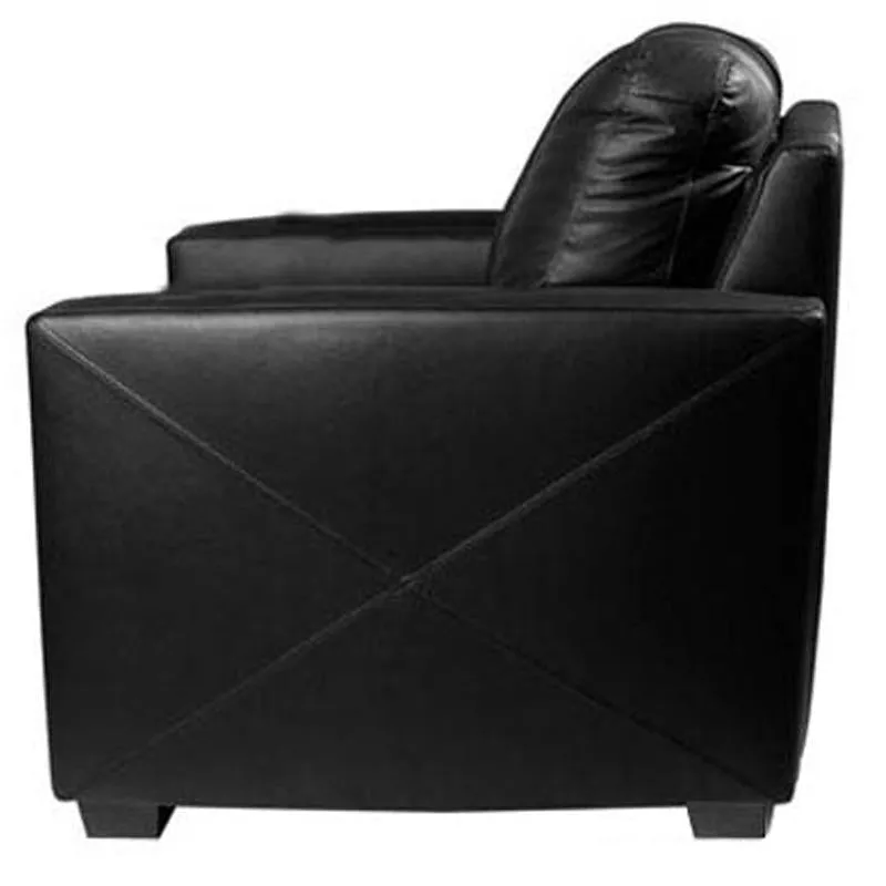 Silver Loveseat with Tennis Man Logo Panel