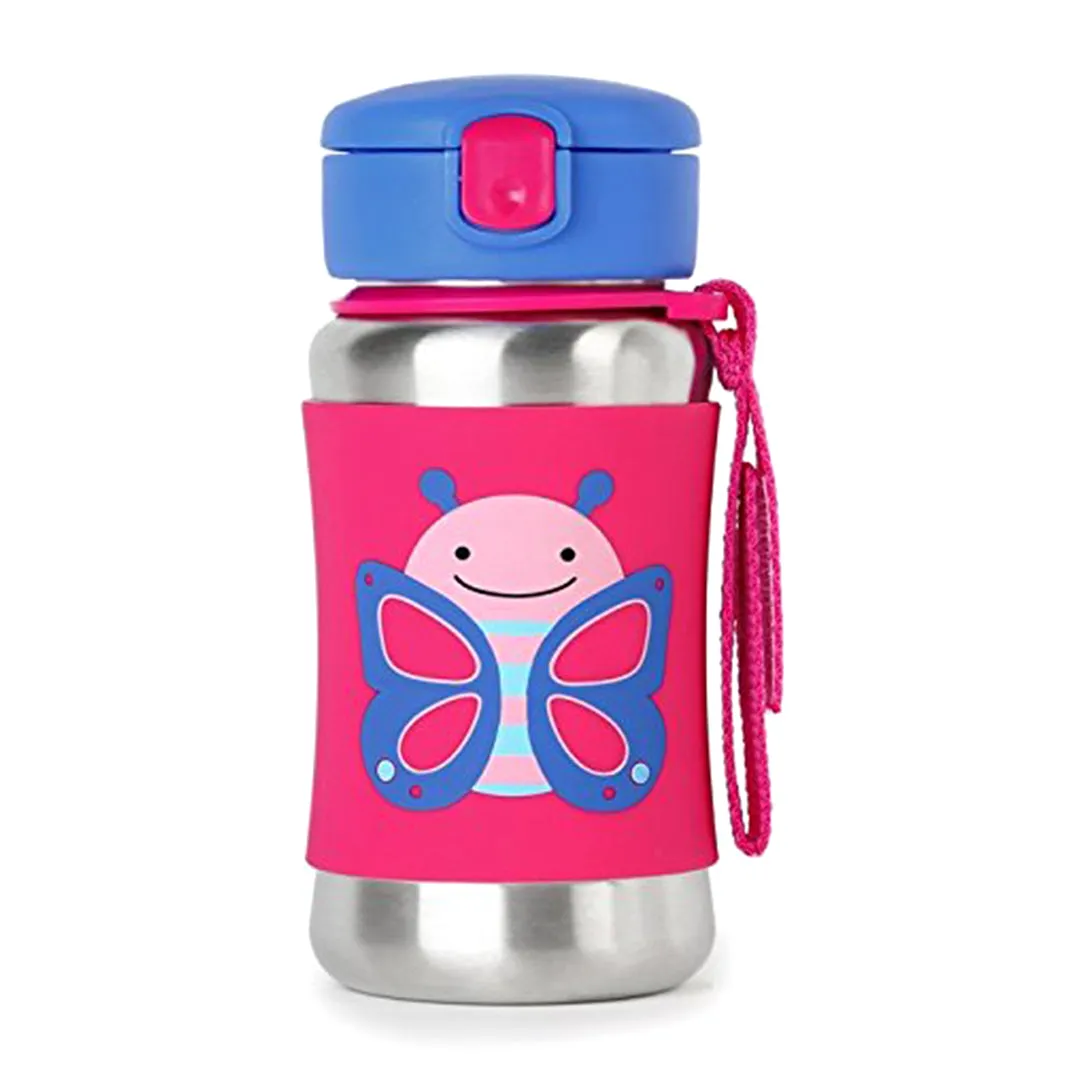 Skip Hop SS Sipper Zoo Stainless Steel Sports Bottle (3 to 6 Years)