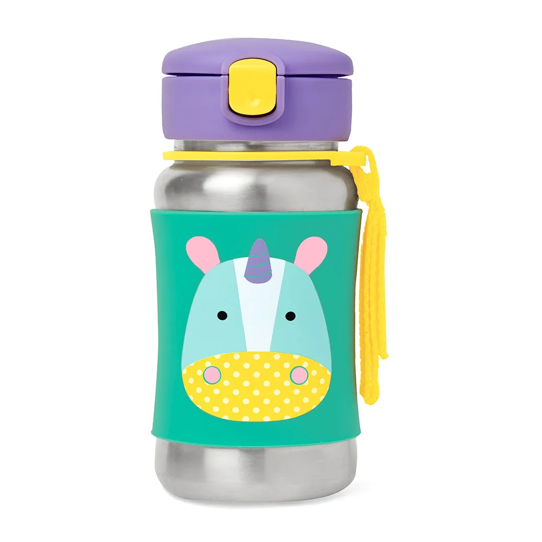 Skip Hop SS Sipper Zoo Stainless Steel Sports Bottle (3 to 6 Years)