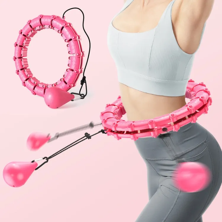 Smart Thin Waist Ring Women Will Not Fall Off Detachable Abdominal Ring Fitness Equipment, Size: 12 Knots(Purple)