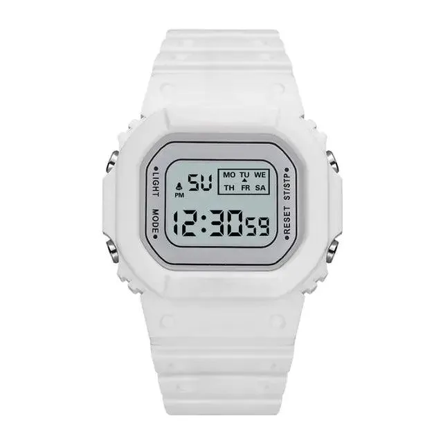 Square LED Digital Watch