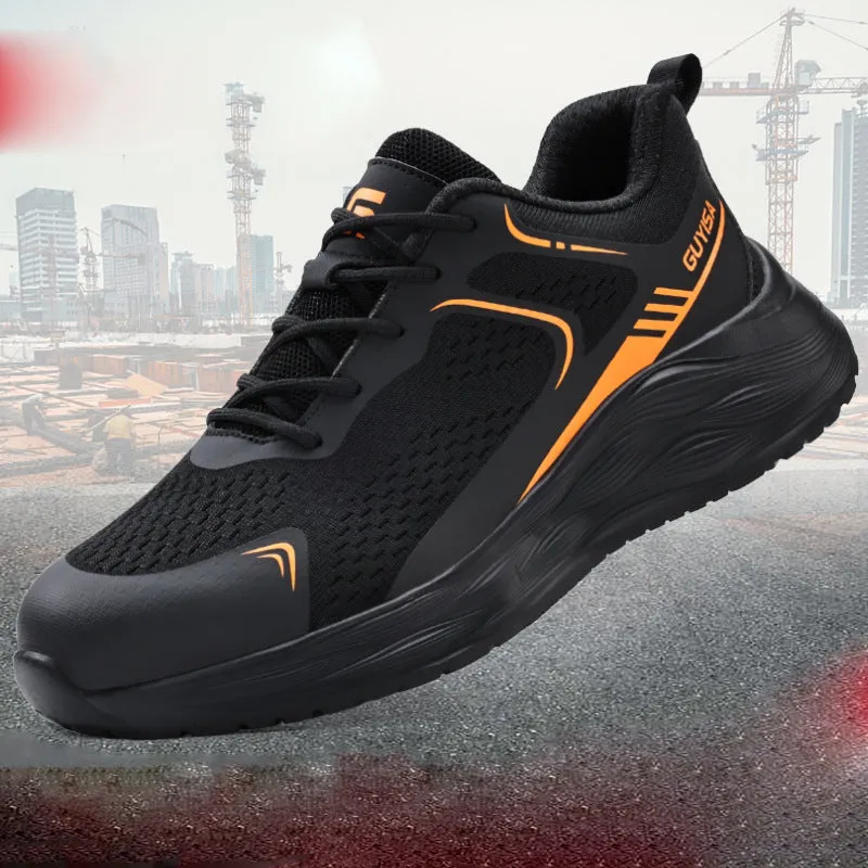 Steel Toe Shoes for Men and Women Comfortable Lightweight Work Safety Puncture Proof Slip Resistant Indestructible Construction Utility Sneakers