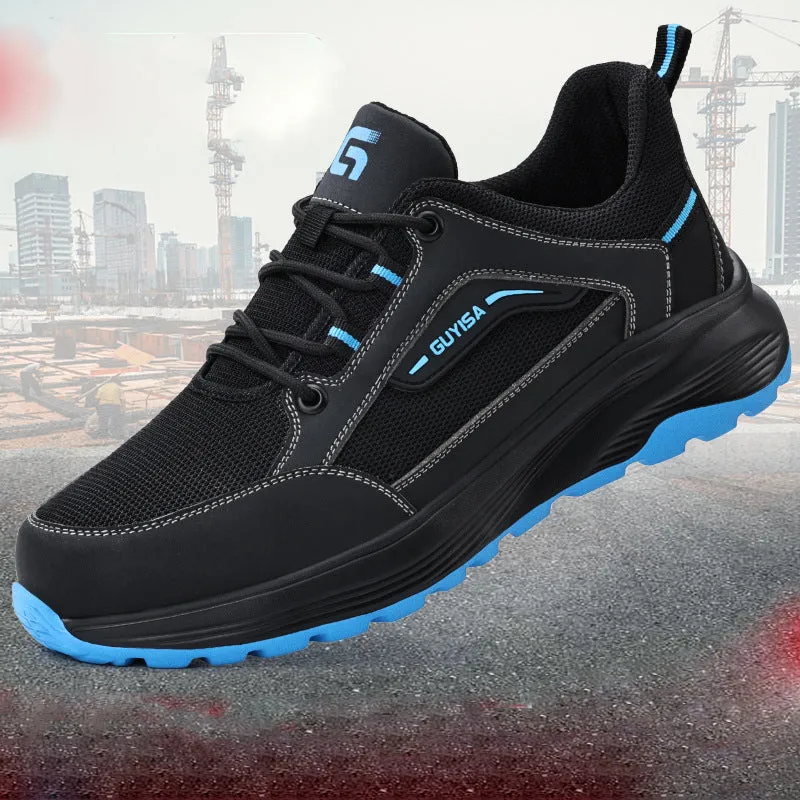 Steel Toe Shoes for Men and Women Comfortable Lightweight Work Safety Puncture Proof Slip Resistant Indestructible Construction Utility Sneakers