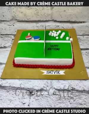 Tennis Court Cake